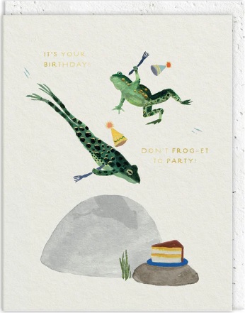 Rođendanska čestitka DON'T FROG-ET TO PARTY 