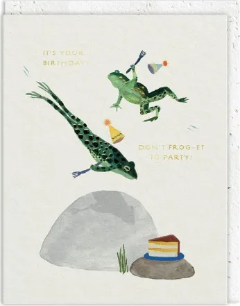 Rođendanska čestitka DON'T FROG-ET TO PARTY