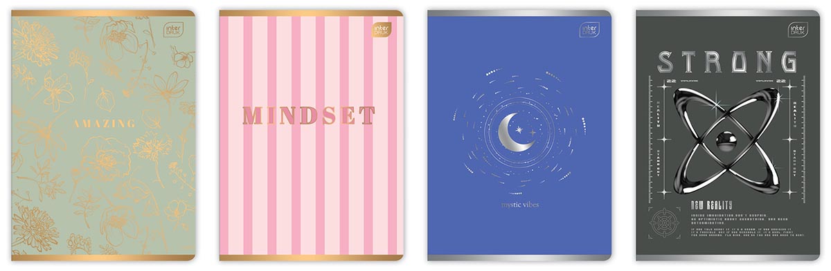 Sveska A5 METALLIC, 60 listova na kvadratiće (Više vrsta) 