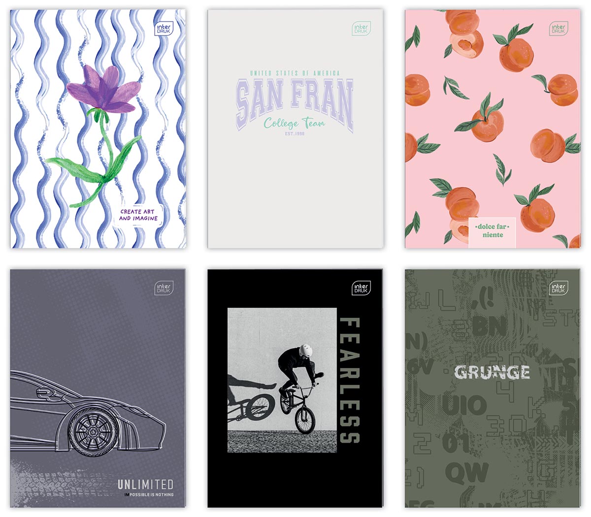 Sveska A4, 60 listova na linije (Više vrsta) 