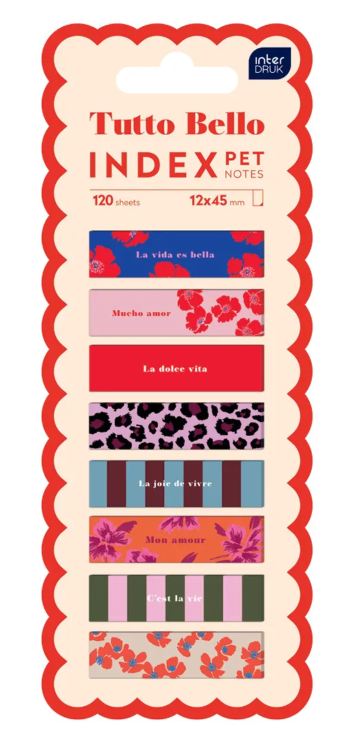 Set 120 obeleživača TUTTO BELLO 