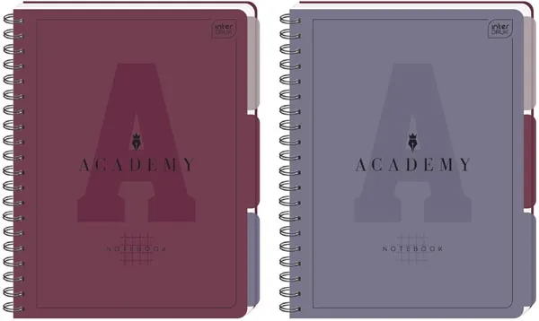Notes sa spiralom A4 kvadratići ACADEMY (DVE VRSTE)
