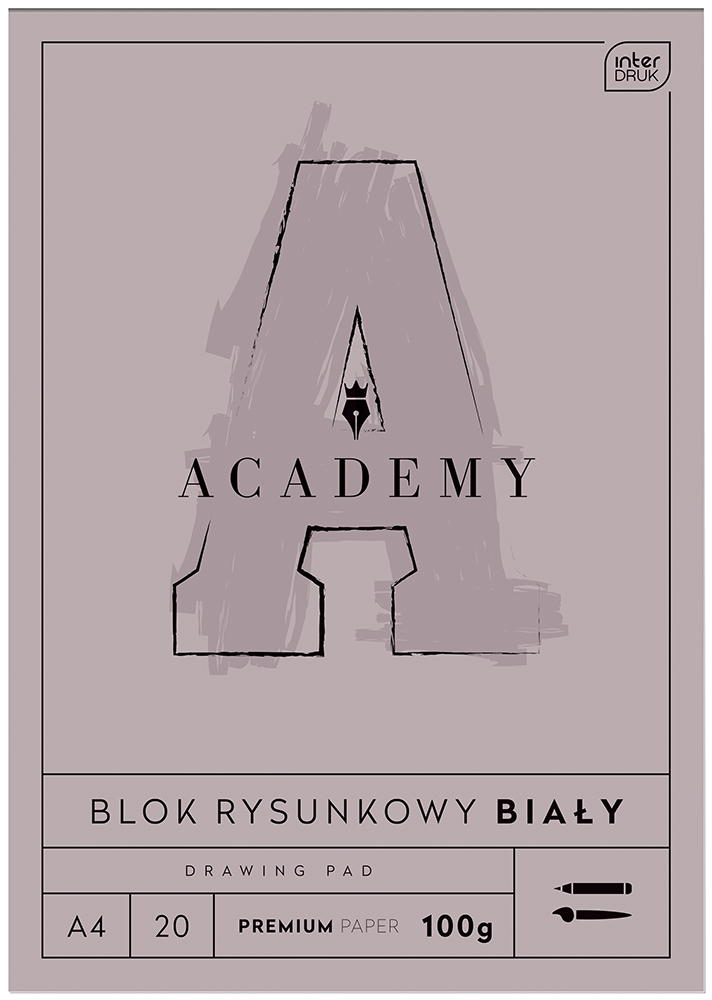 Blok za crtanje A4 formata ACADEMY 20 listova 