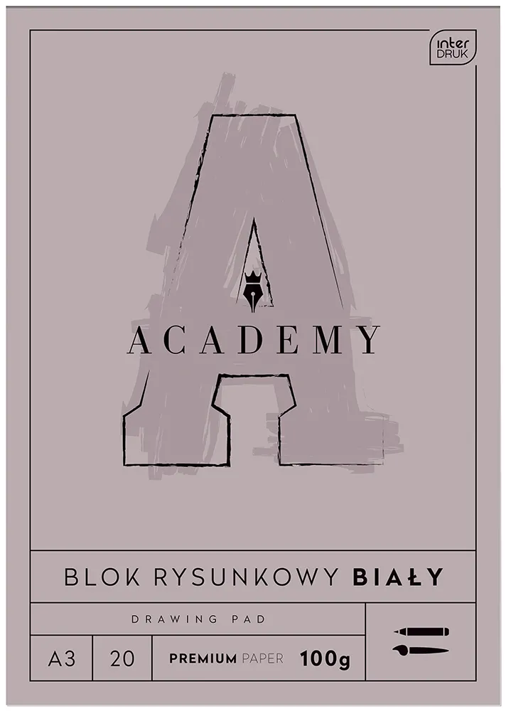 Blok za crtanje A3 formata ACADEMY 20 listova 