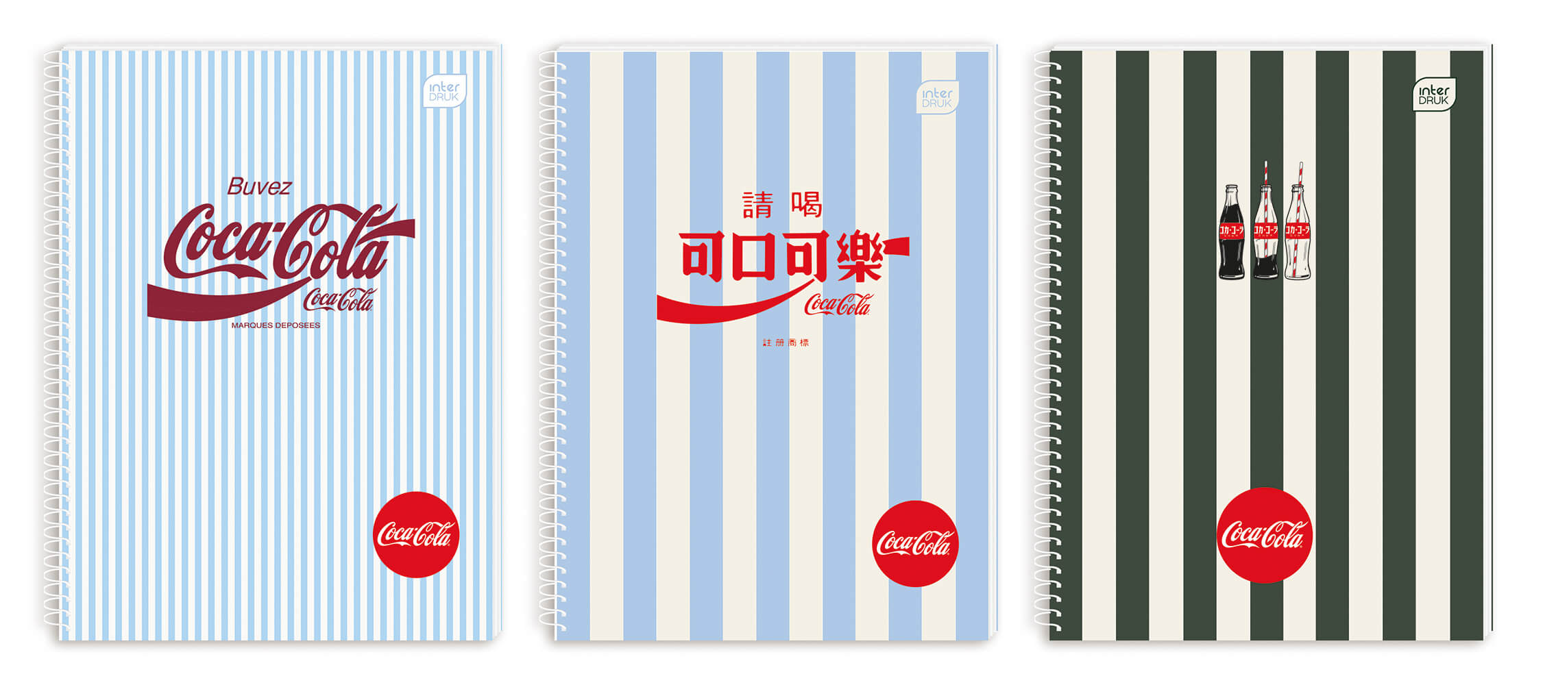 Spiralni notes A5 kvadratići COCA COLA (TRI VRSTE) 