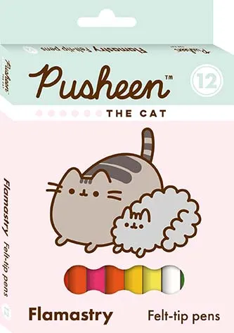 Flomasteri PUSHEEN THE CAT  12kom 