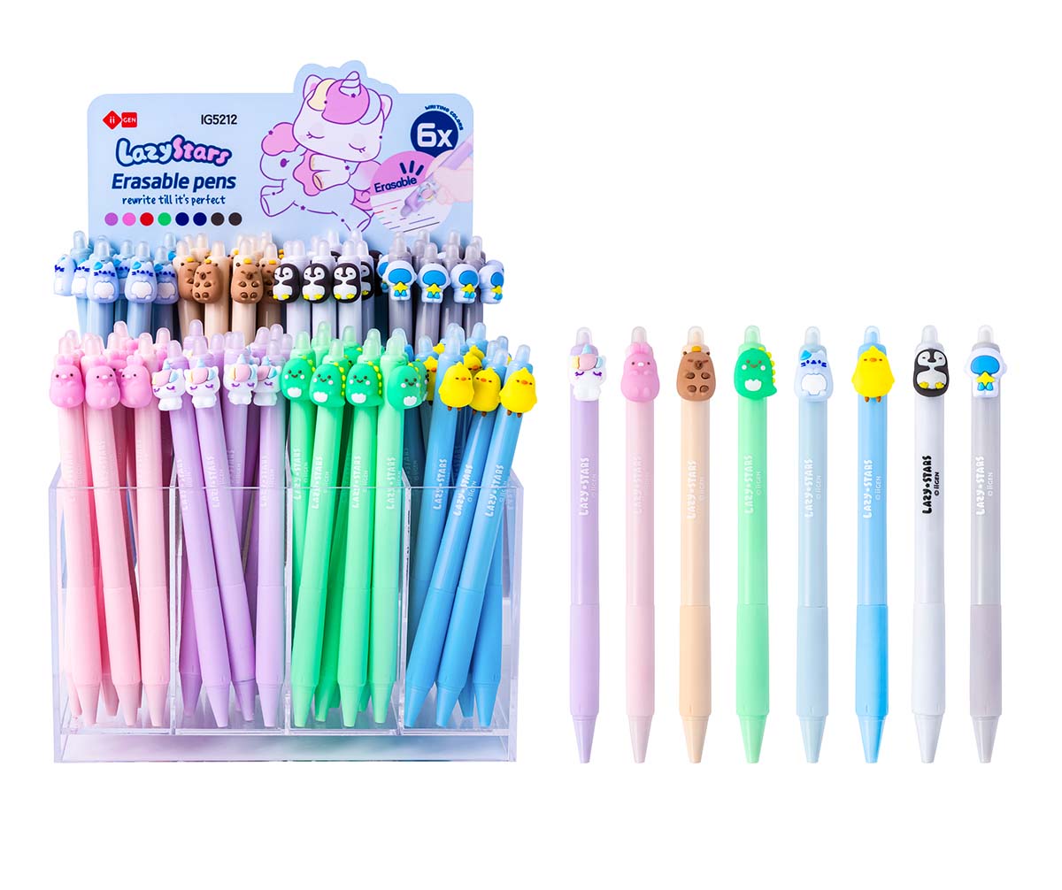 Piši-briši gel olovka LAZY STARS (motiv kapibara) 