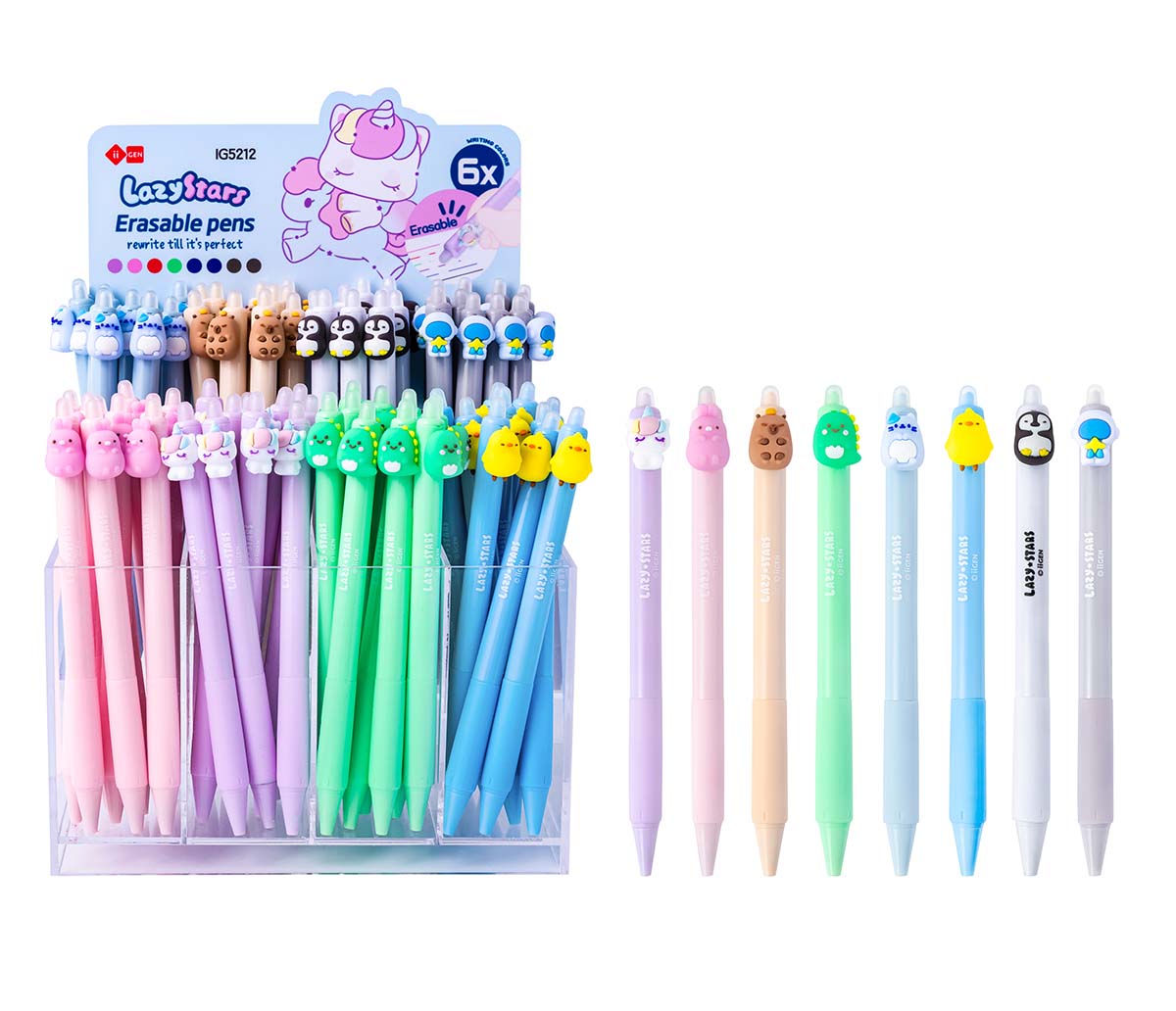 Piši-briši gel olovka LAZY STARS (motiv dinosaur) 