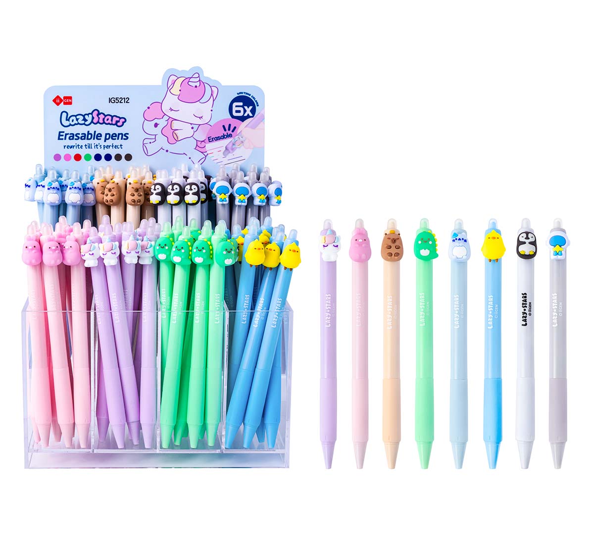 Piši-briši gel olovka LAZY STARS (motiv pingvin) 