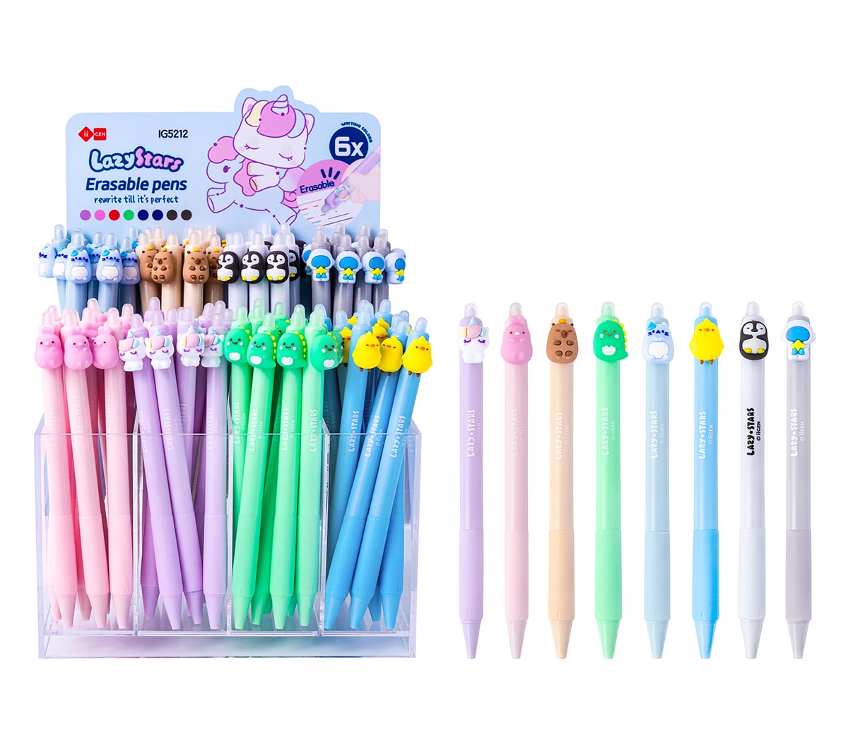 Piši-briši gel olovka LAZY STARS (motiv astronaut) 