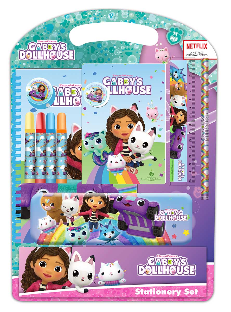 Školski set GABBY'S DOLLHOUSE - CONFETTI 