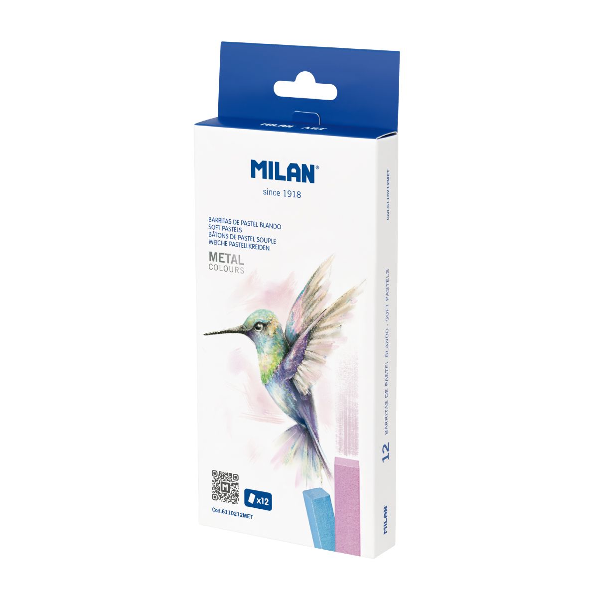 Pastelne boje MILAN - METALIZED 12 kom 