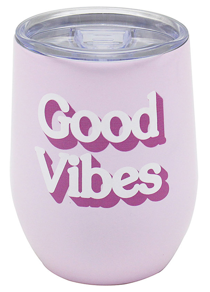 Putna šolja od nerđajućeg čelika GOOD VIBES 