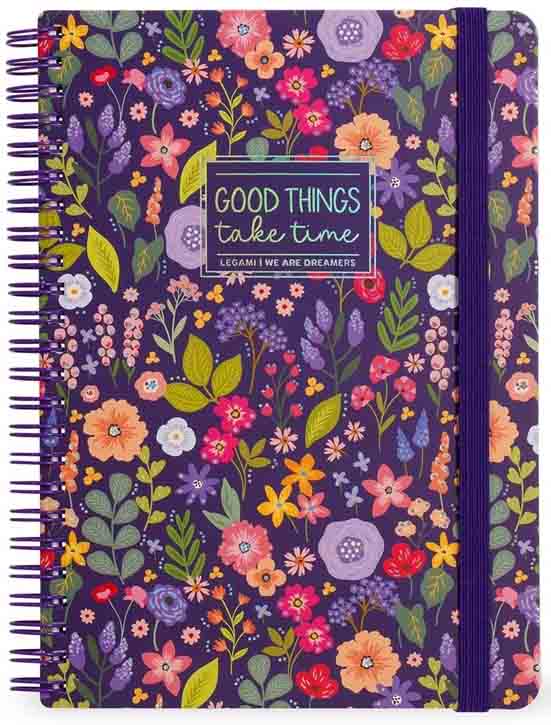 Notes sa spiralom FLOWERS linije 29x21cm 