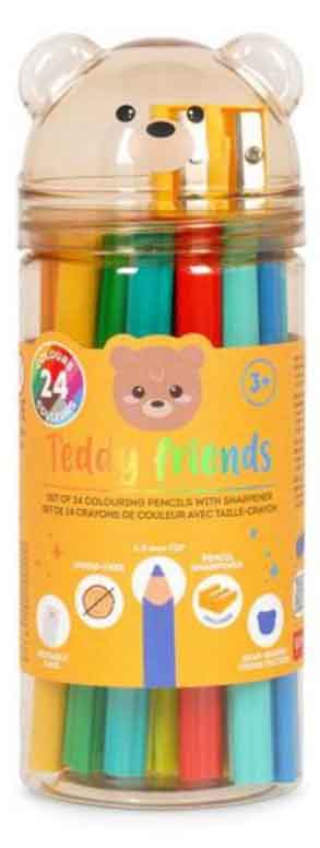 Drvene bojice TEDDY FRIENDS - TEDDY BEAR 24 kom 