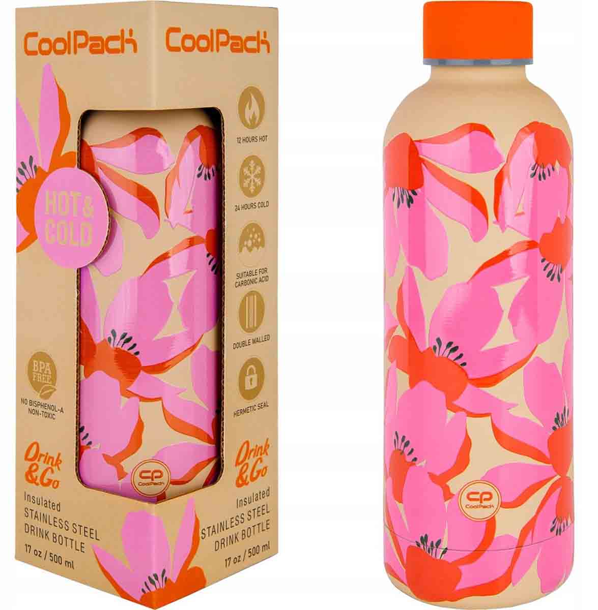 Termos COOLPACK BONET- FLORES ROSA 500ml 