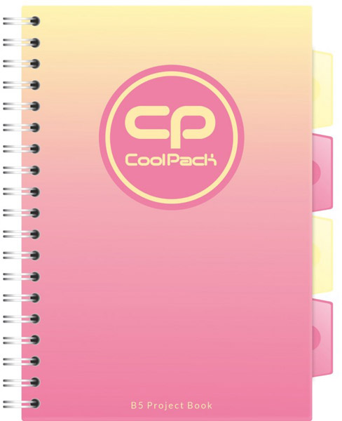 Sveska B5 kvadratići GRADIENT PEACH 