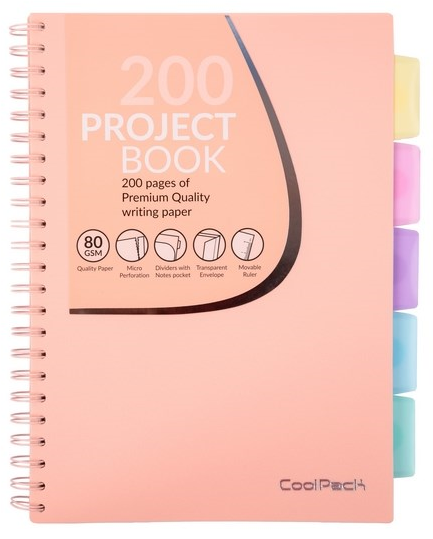 Sveska A4 kvadratići PASTEL PEACH 