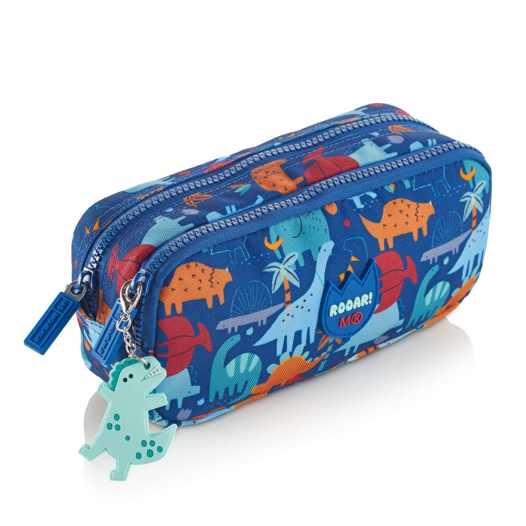 Prazna pernica sa dve pregrade MIQUELRIUS Fun dino (Eko) 