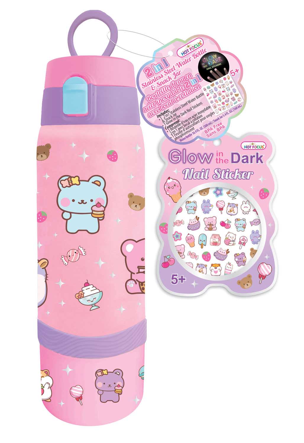 Flašica od nerđajućeg čelika 2 u 1 CANDIES 500 ml 