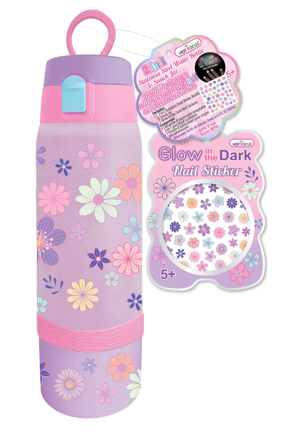 Flašica od nerđajućeg čelika 2 u 1 FLOWERS 500 ml 