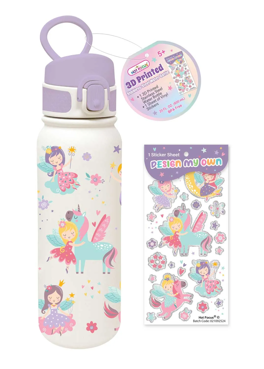 Flašica za vodu od nerđajućeg čelika 600 ml FAIRIES 