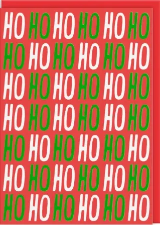 Novogodišnja čestitka HO HO HO 