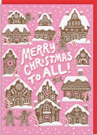 Novogodišnja čestitka GINGER BREAD HOUSES 