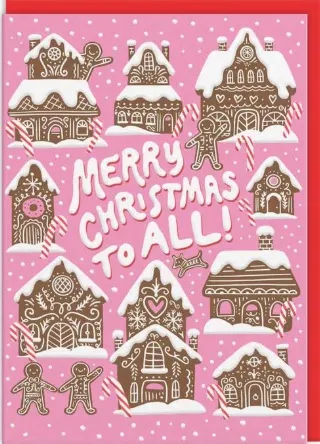 Novogodišnja čestitka GINGER BREAD HOUSES 