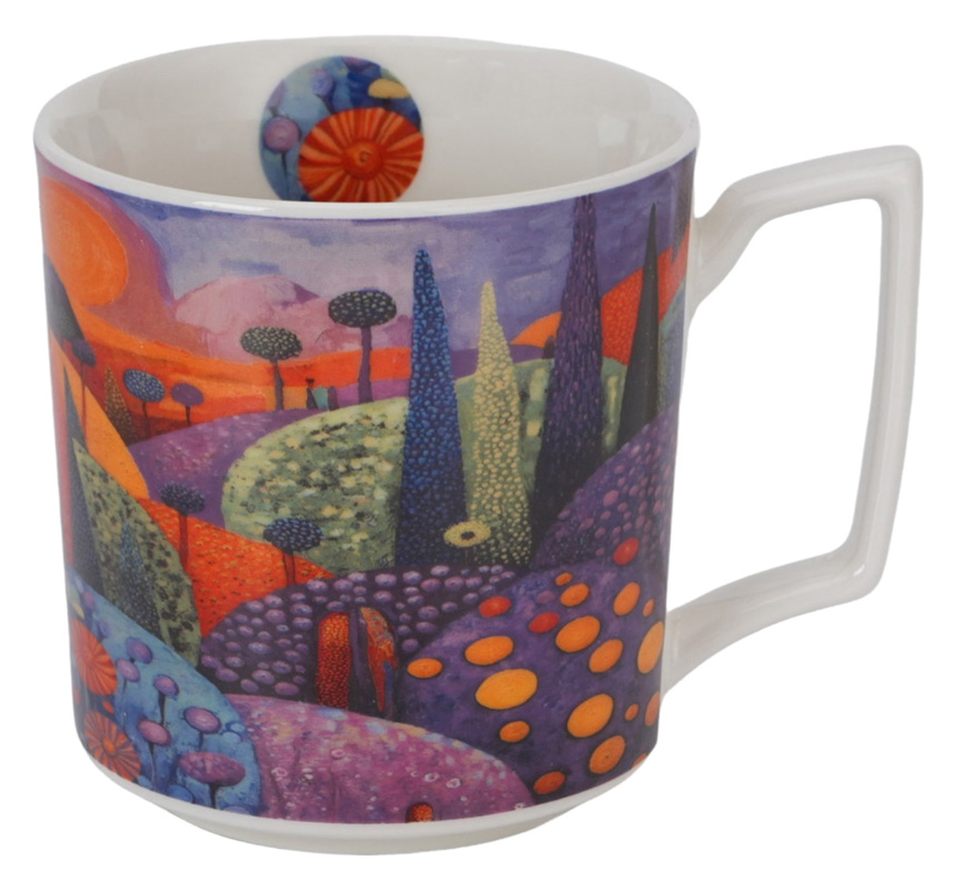 Velika porcelanska šolja BUBBLY HILLS 450ml 