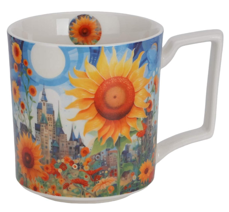 Velika šolja MODERN - SUNFLOWER 750ml 