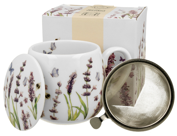 Porcelanska šolja sa infuzerom CLASSIC LAVENDER 430ml 