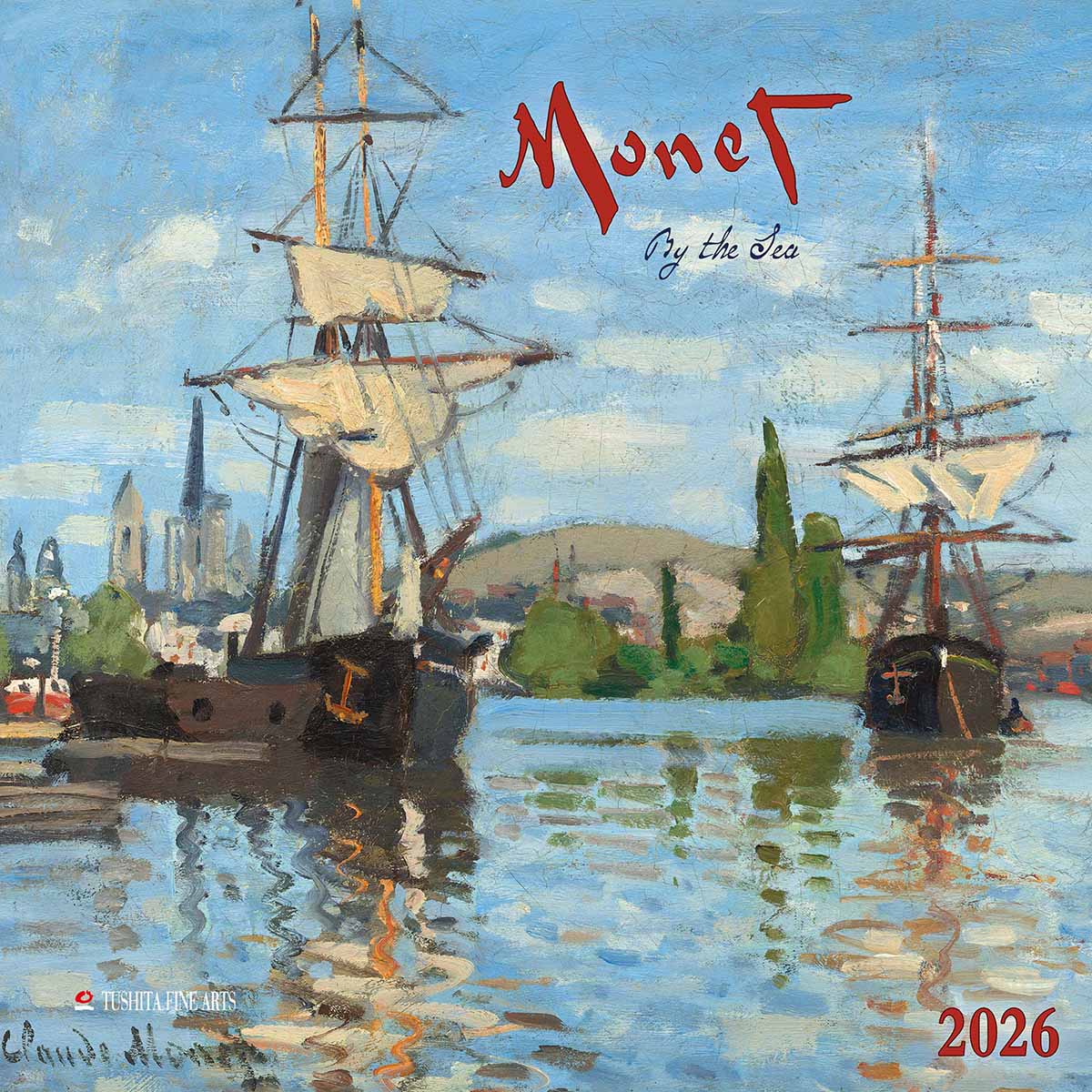 Zidni kalendar 2026 MONET - BY THE SEA 