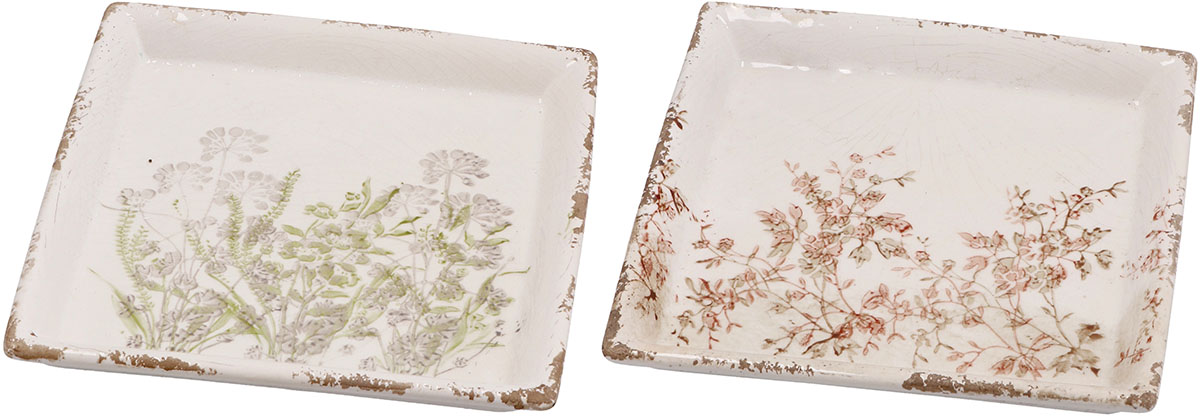 Keramički tanjir 22x22cm SALAS (Više vrsta) 