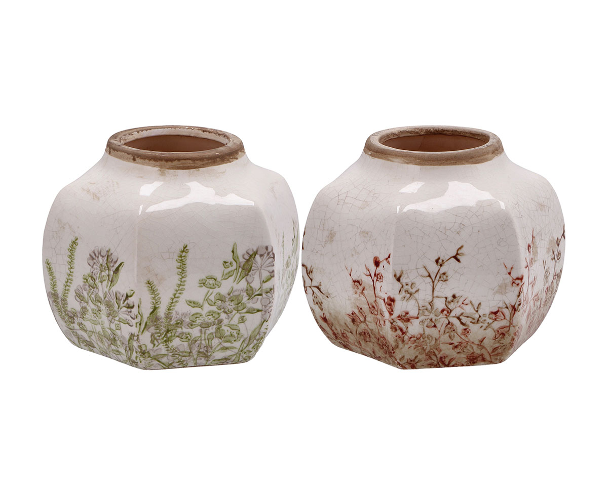 Keramička vaza 16x16x13cm SALAS (Više vrsta) 