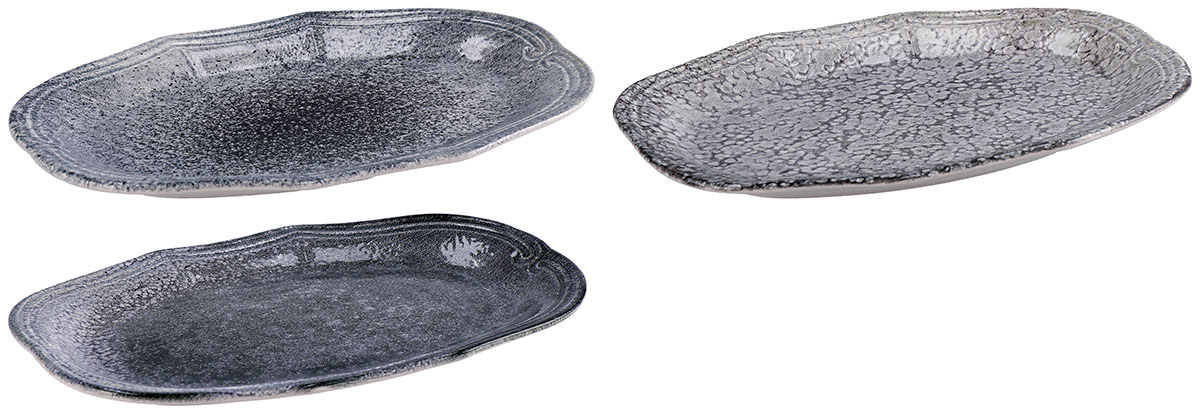 Keramički oval cvetnog dizajna 27x17cm (više vrsta) 