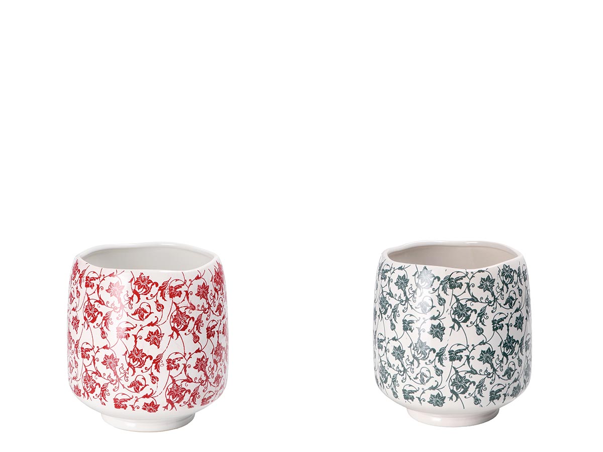 Keramička posuda cvetnog dizajna 16x16cm (više vrsta) 