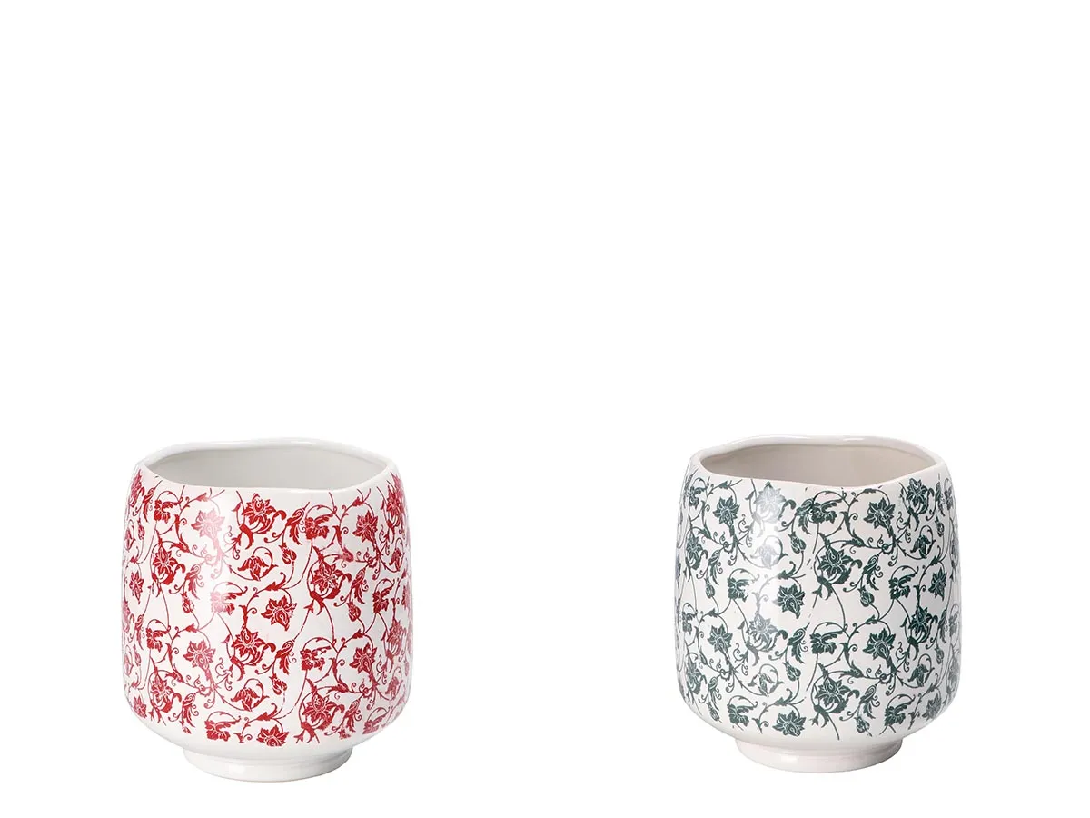 Keramička posuda cvetnog dizajna 16x16cm (više vrsta) 