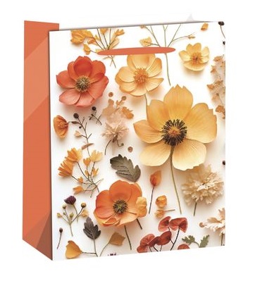Ukrasna kesa ORANGE FLOWERS M 