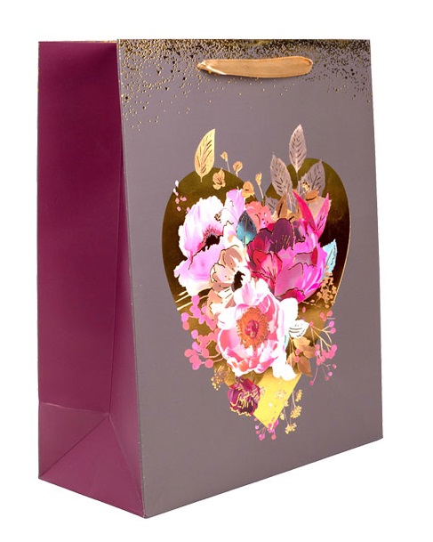 Ukrasna kesa HEART WITH FLOWERS M 