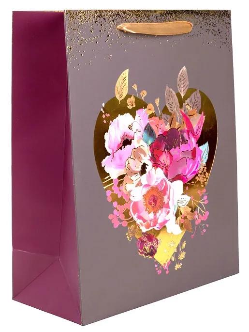 Ukrasna kesa HEART WITH FLOWERS L 
