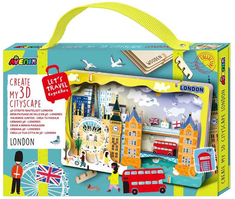 Kreativni set LET'S TRAVEL TOGETHER 3D LONDON 