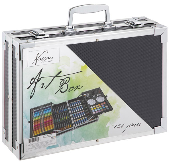 Umetnički set u metalnom koferu 145kom 