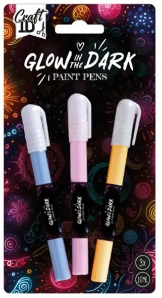 Set tri markera koji svetle u mraku 10ml
