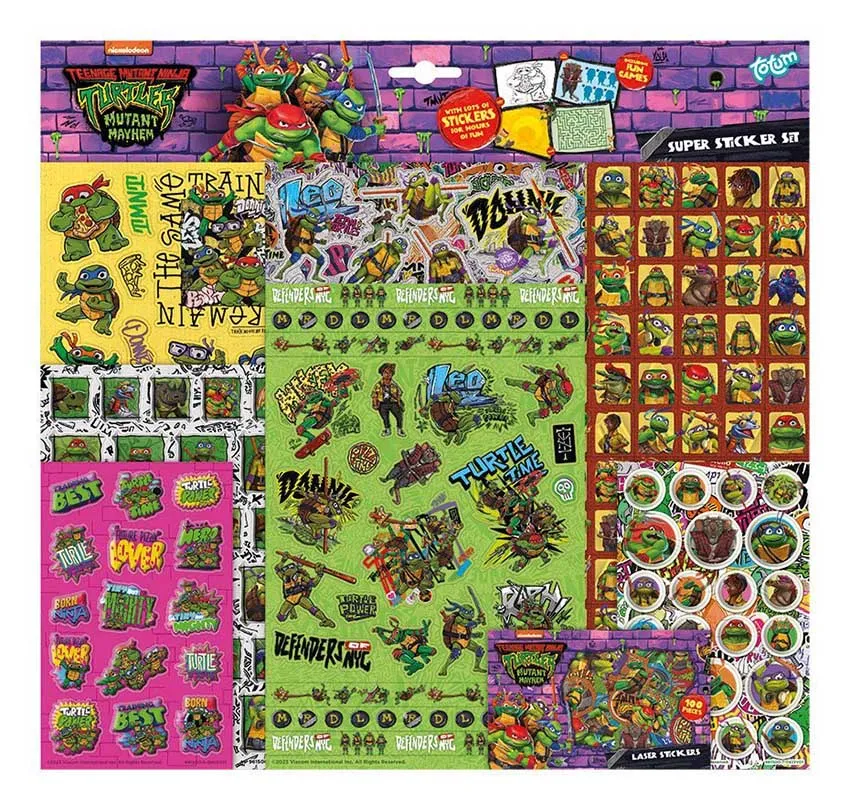 Set stikera NINJA TURTLES 