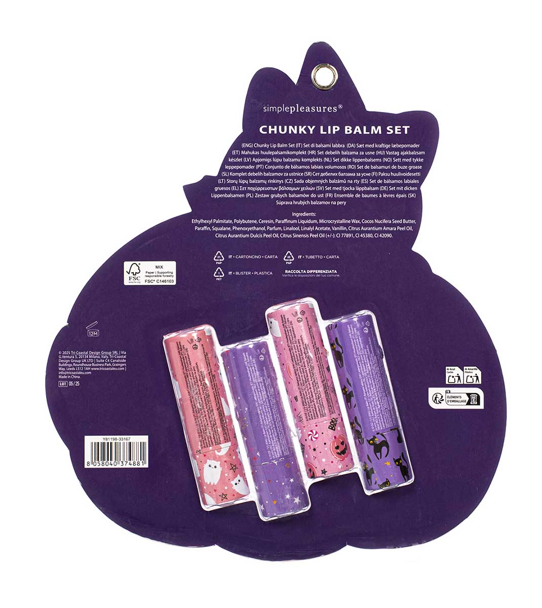 Set balzama za usne HALLOWEEN - PUMPKIN 