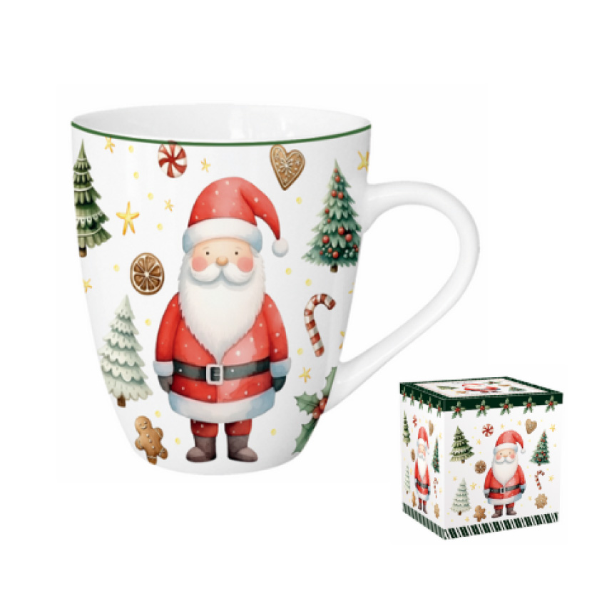 Velika šolja 1000 ml NOVA GODINA Deda Mraz 