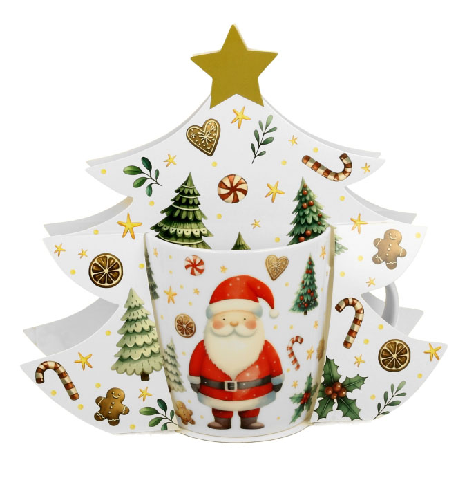 Porcelanska šolja 460ml NOVA GODINA Deda Mraz 