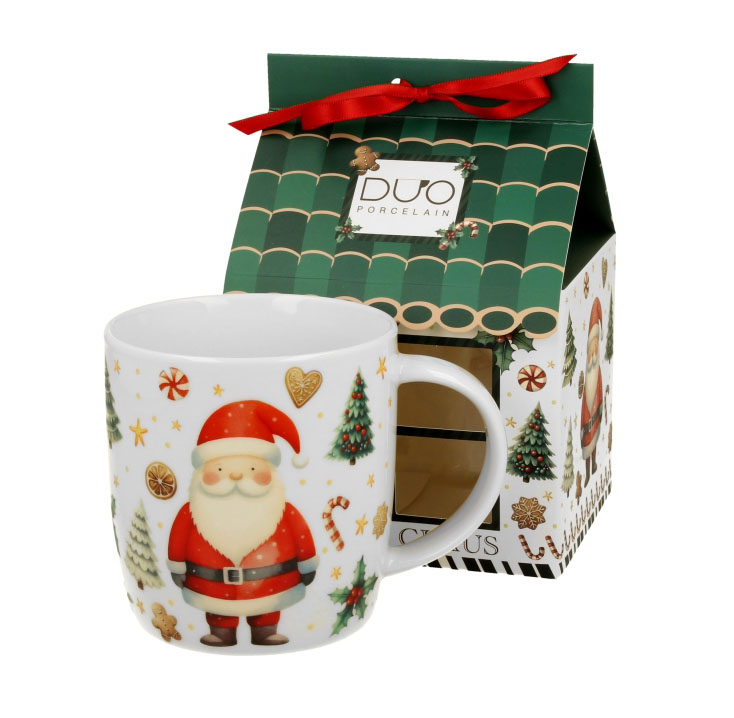 Porcelanska šolja 400ml NOVA GODINA Deda Mraz 