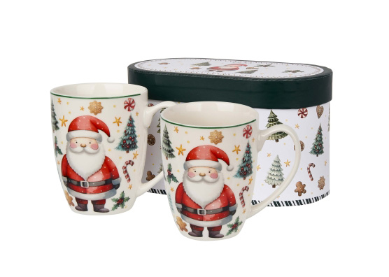 Set od dve porcelanske šolje DEDA MRAZ 